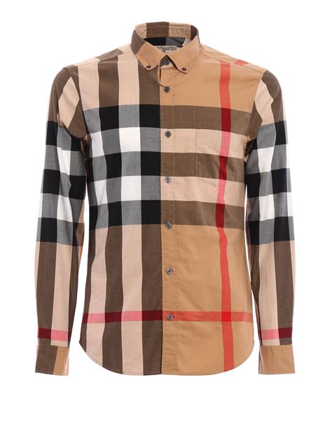 camicie uomo burberry scontate|Camicia in cotone Check (Snug) .